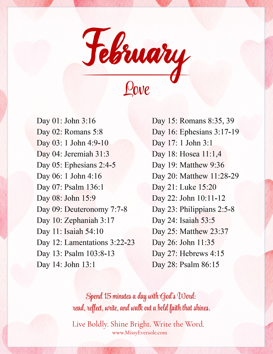 February Bold Fait Scripture Journal