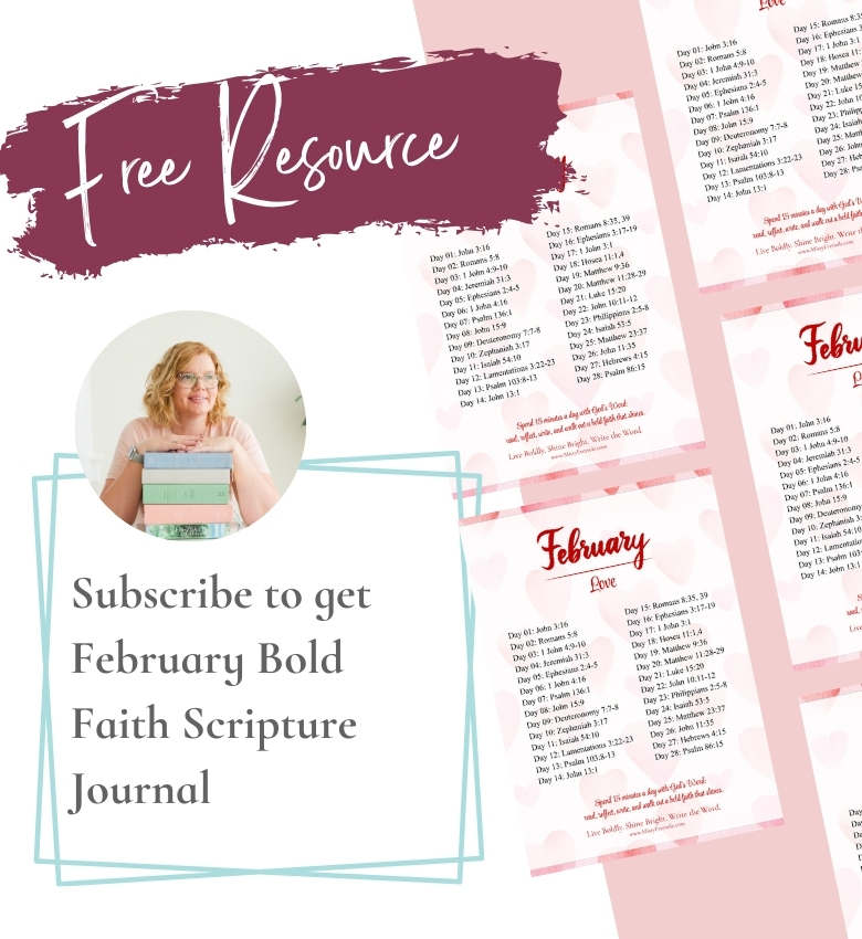 Subscribe to get February Bold Faith Scripture Journal