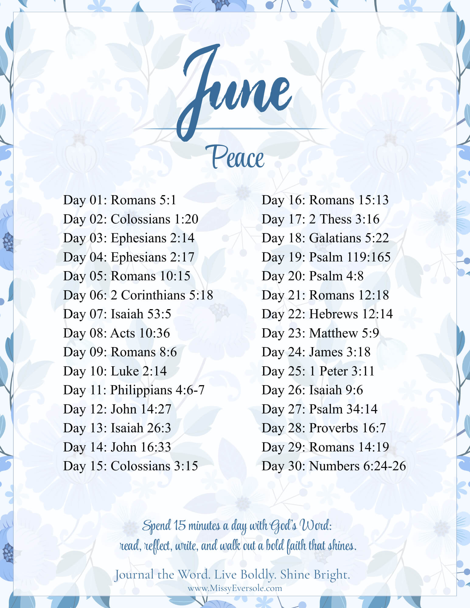 June Bold Faith Resource